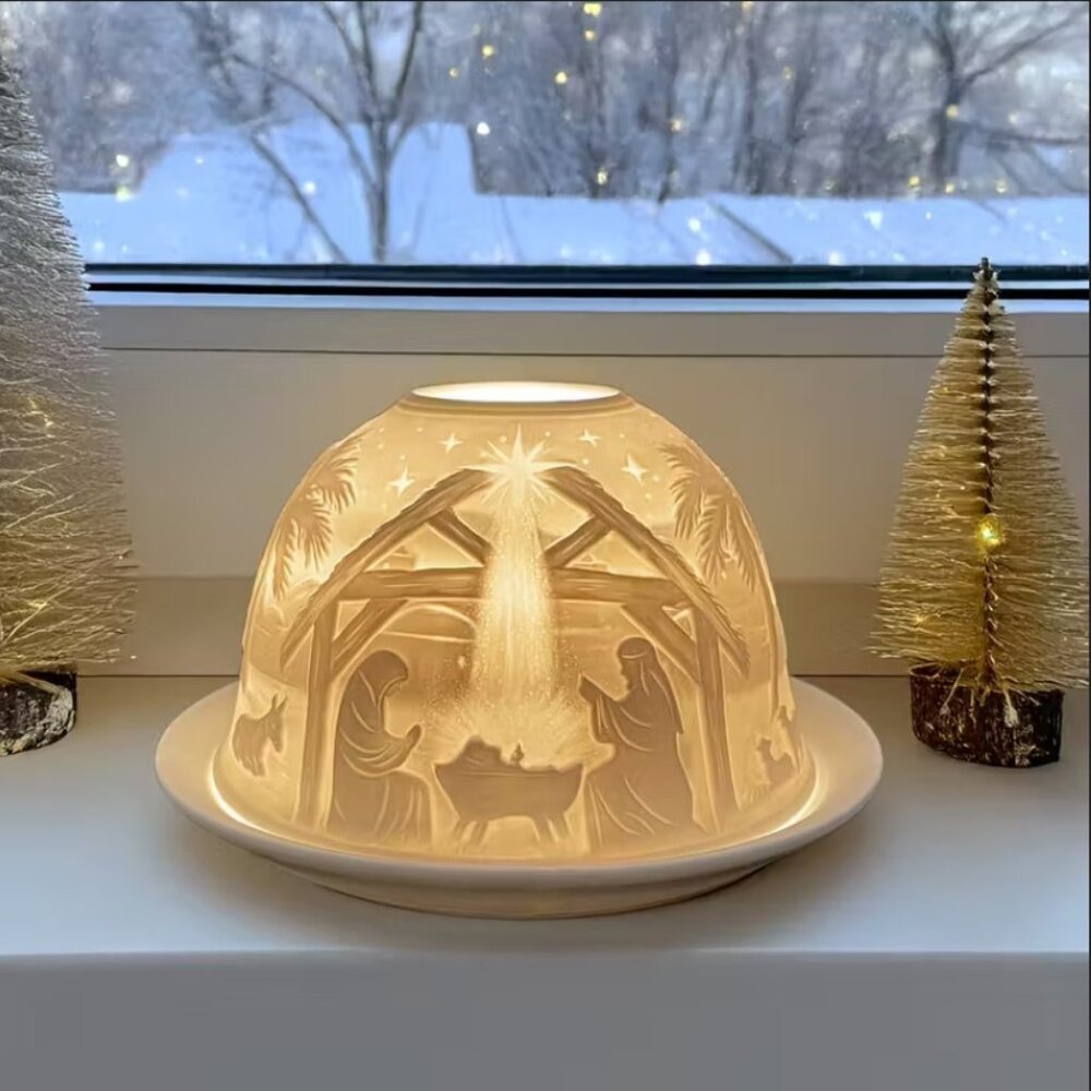 Christmas Nativity Fairy Lamp Lithophane - Picture 3 of 5